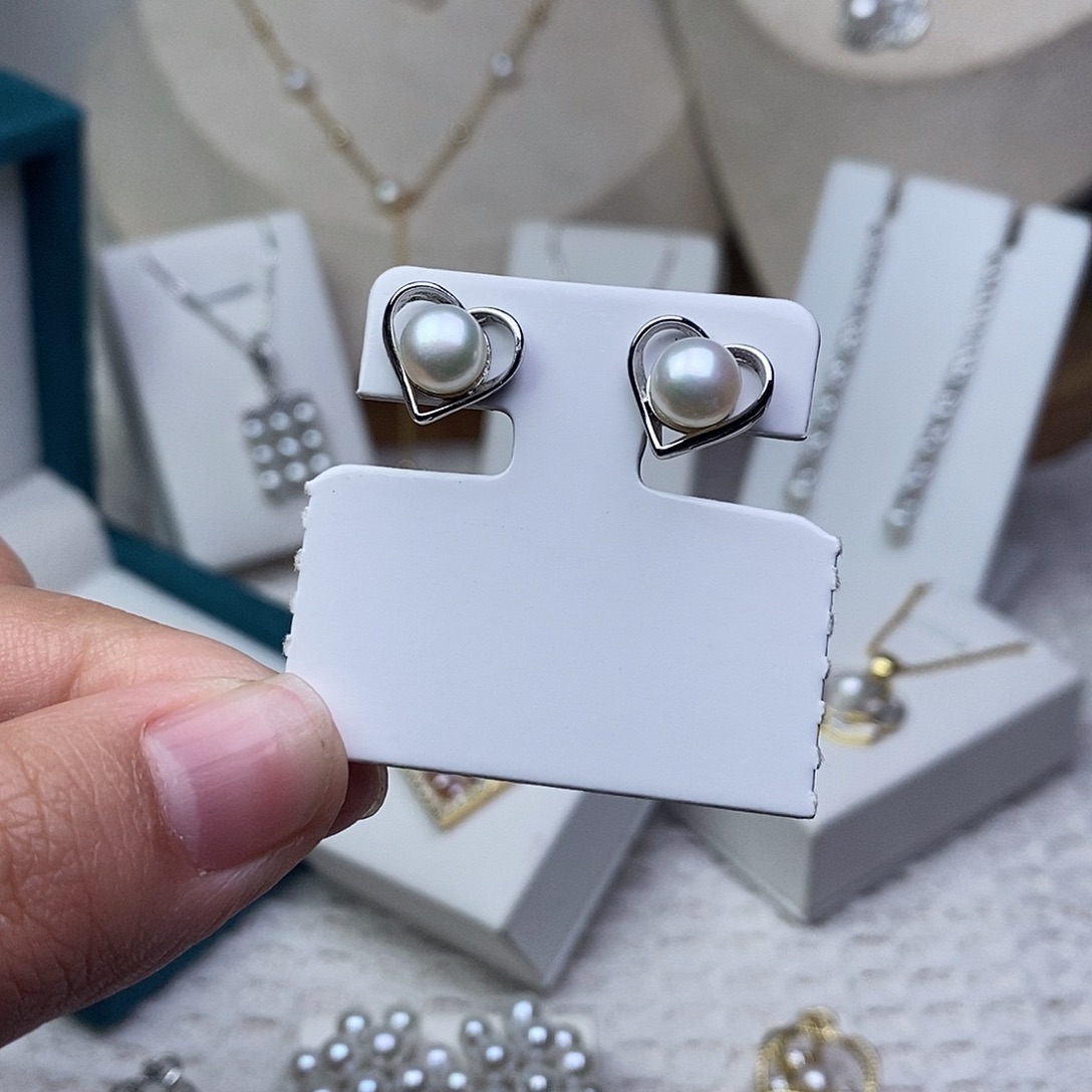 耳饰淡水珍珠银S925镶嵌