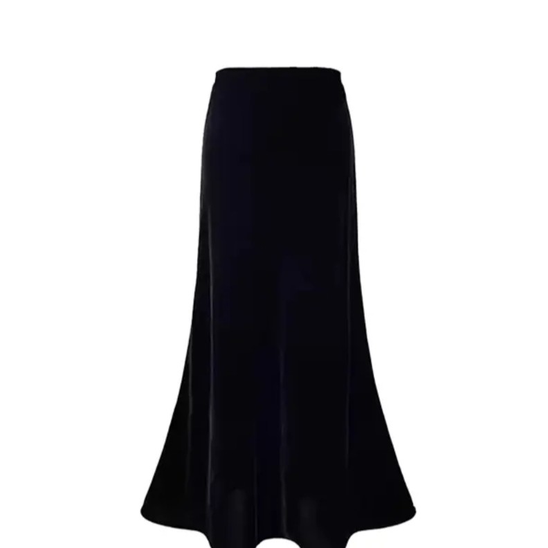 【大表姐主推】（醋酸丝绒半裙）南油高货醋酸A字半裙.垂感用料足