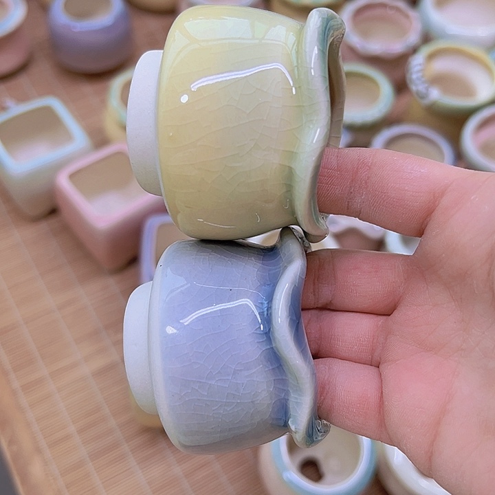 红陶陶瓷花盆当场满12包邮