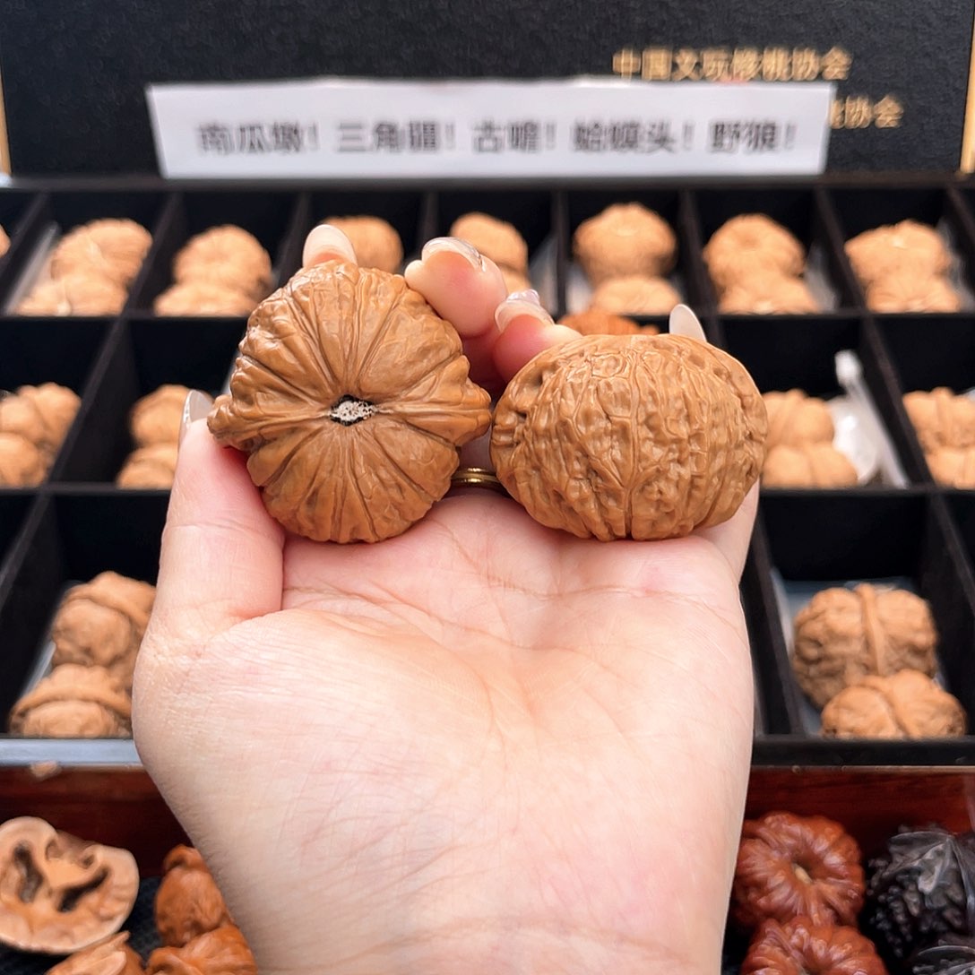 把件文玩核桃42南瓜全品边肚同尺➕磨盘肩42S9