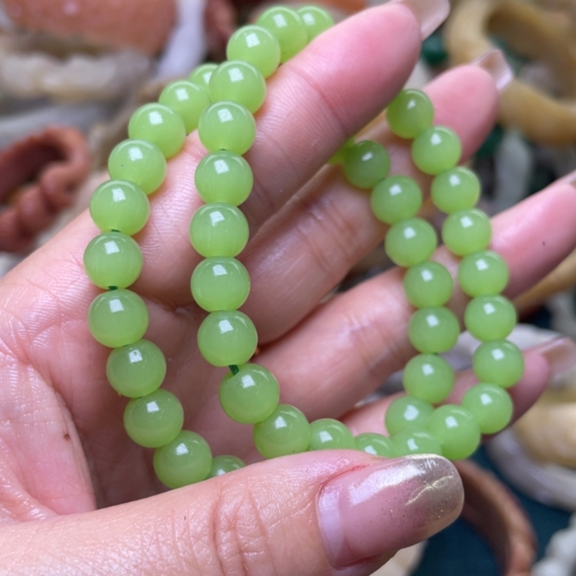 【闪购商品】石英质玉手镯（圆镯）未镶嵌