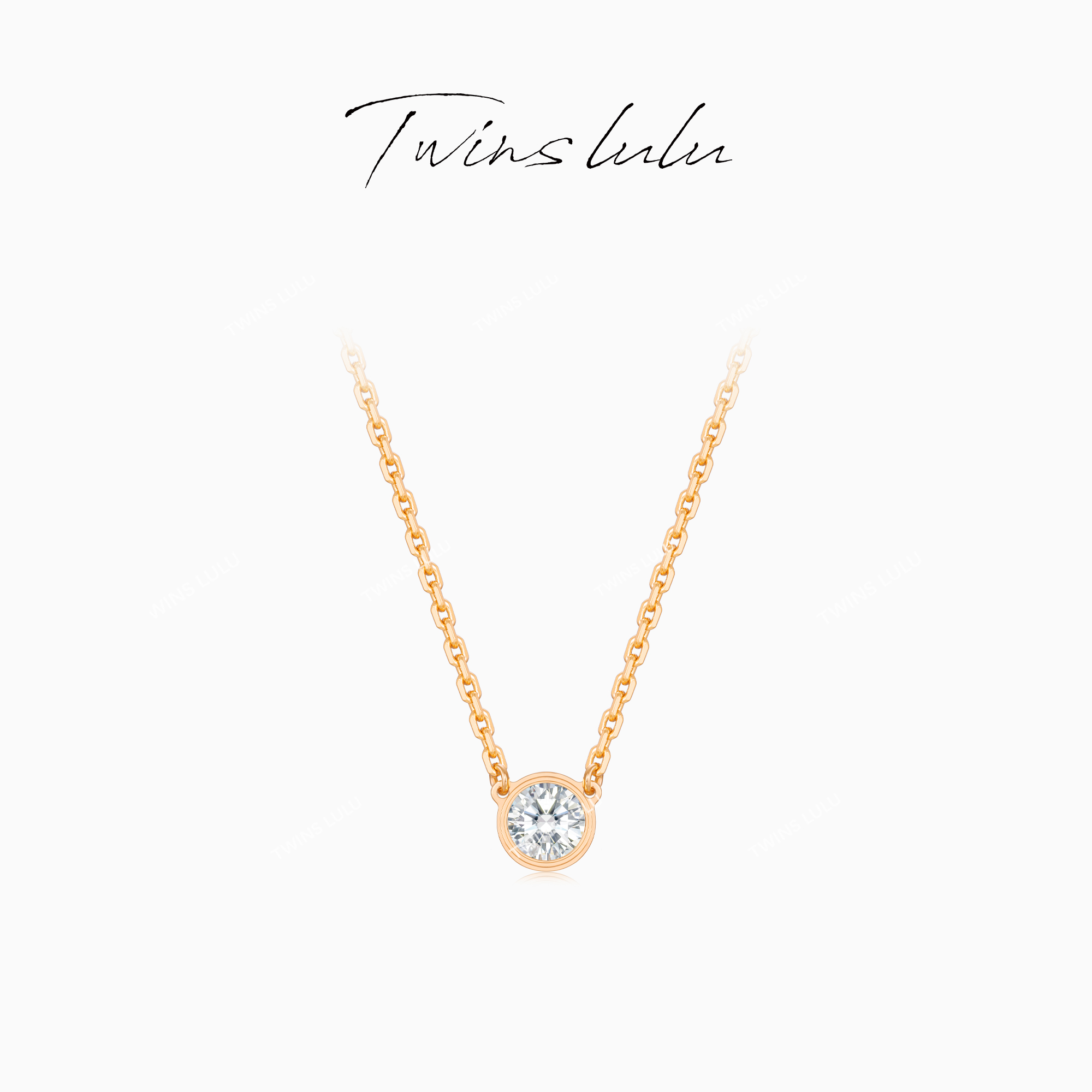 TWINS LULU 高级感圆形飞碟项链TSJ7871