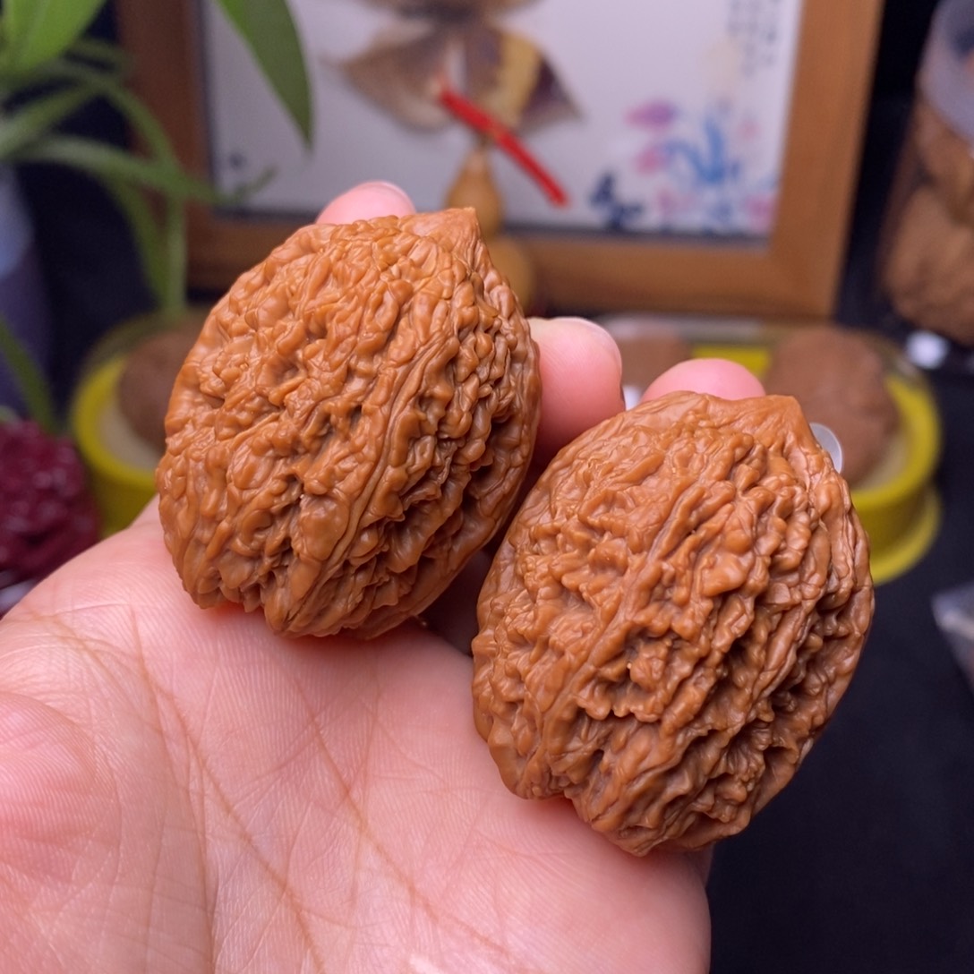 文玩核桃把件34大蒜头