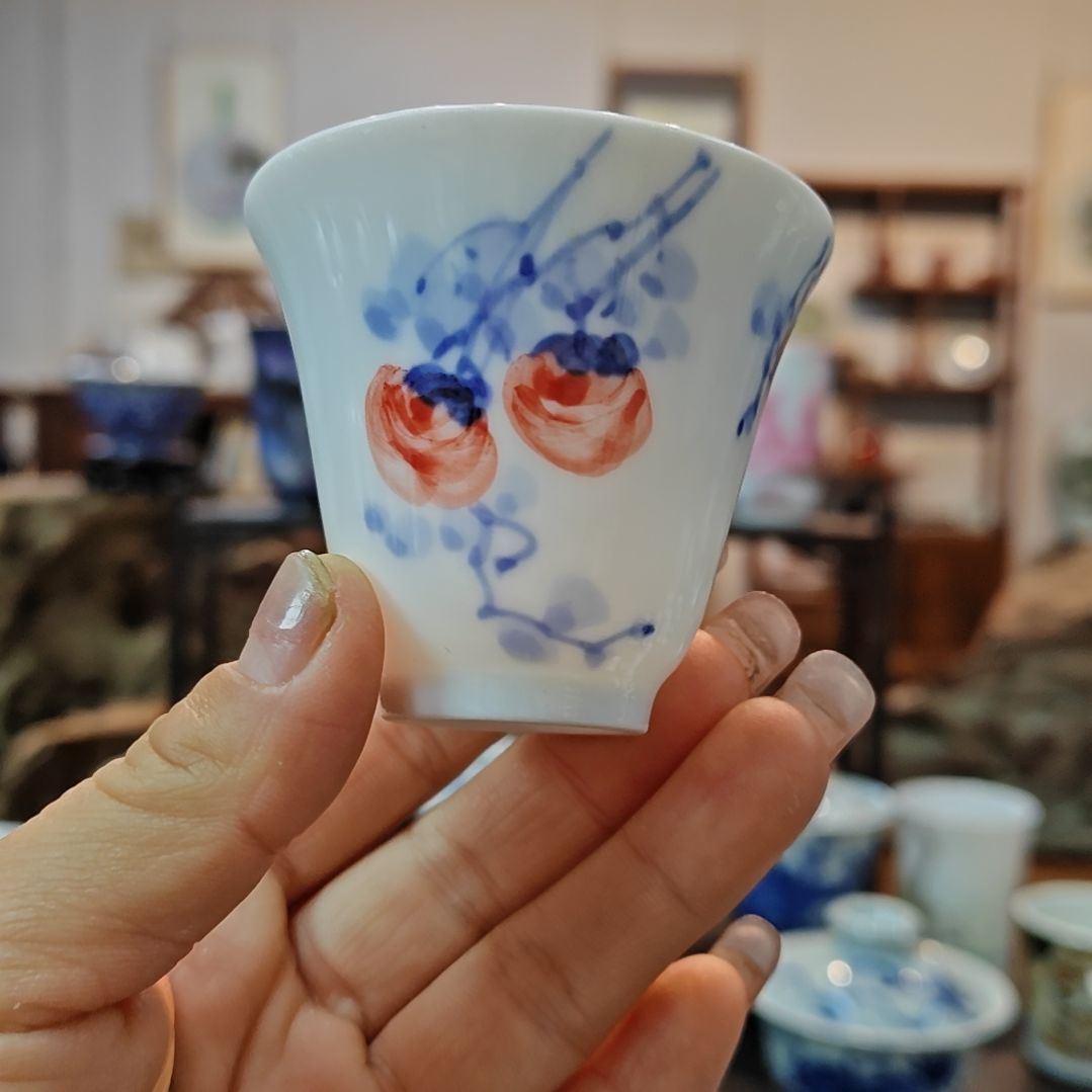 景德镇手工手绘器居瓷业主人杯