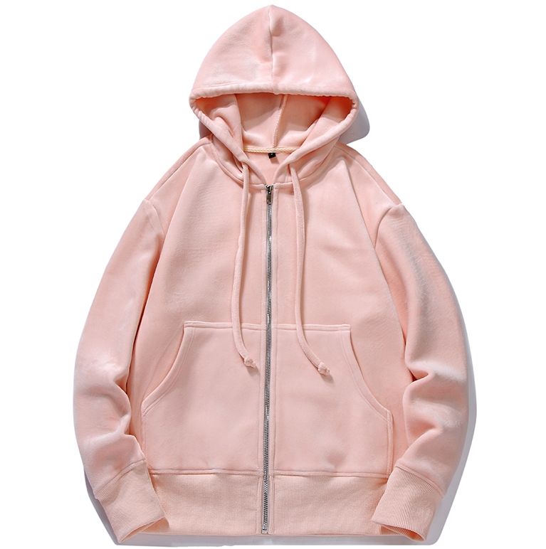 【南油玲姐】粉色开衫连帽卫衣WY656