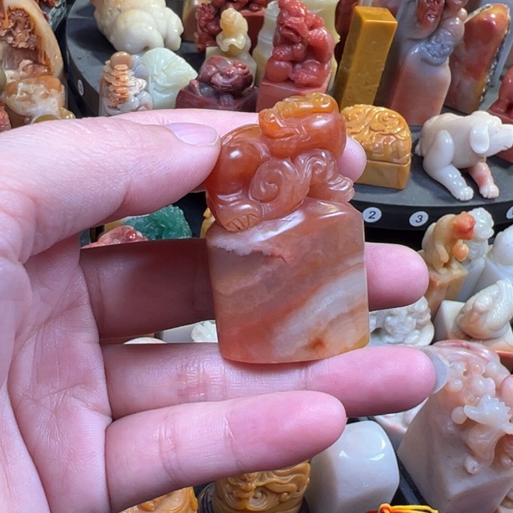 老挝石杜陵体椭圆印章