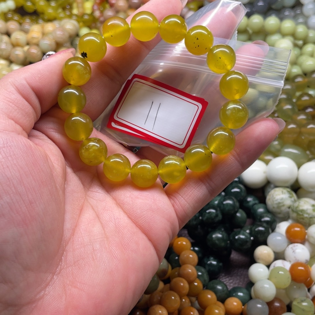 蛇纹石玉未镶嵌手串