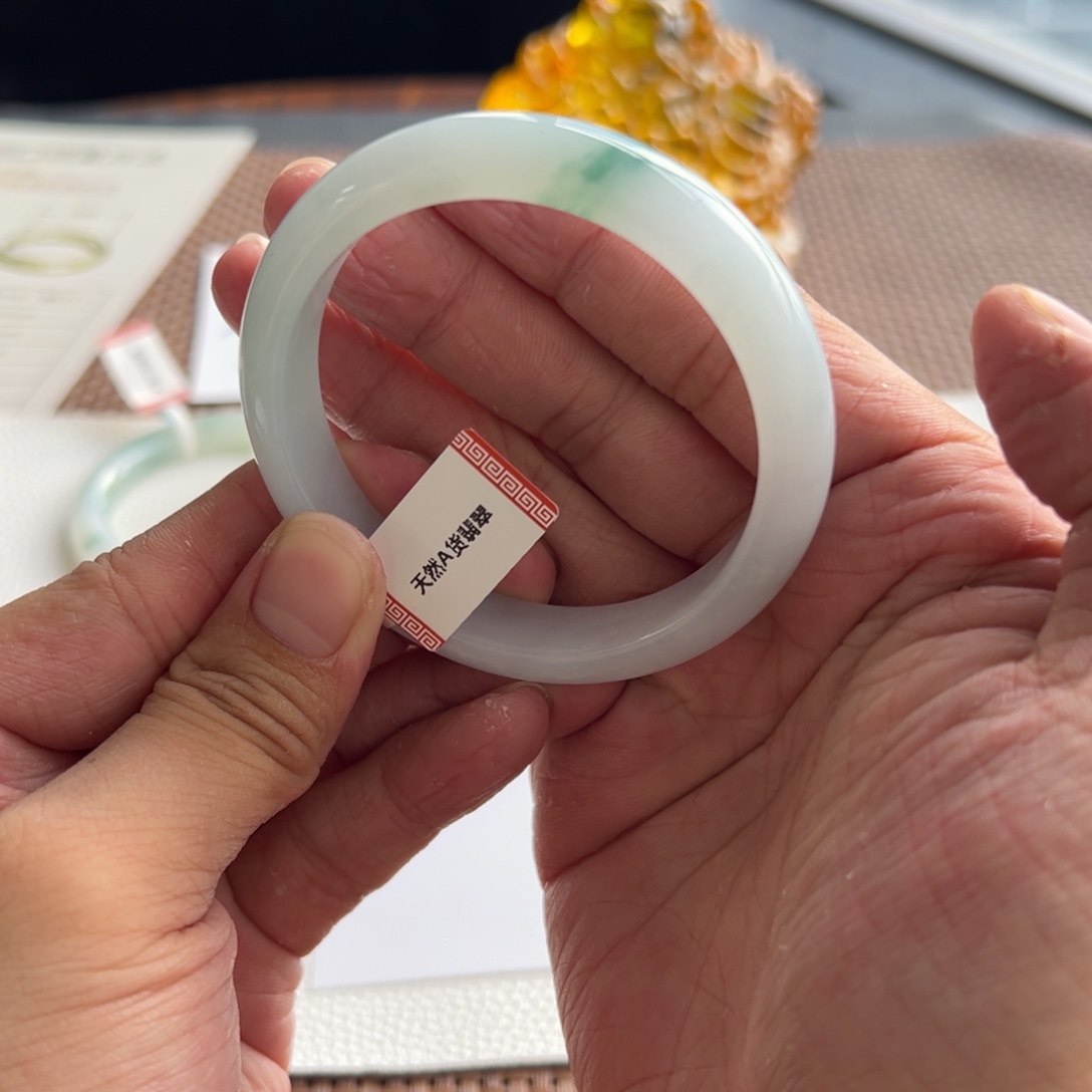 翡翠未镶嵌手镯9号 55