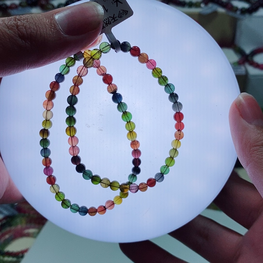 碧玺手链未镶嵌多样性发一条