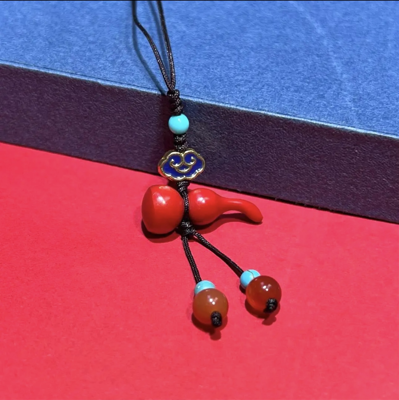 含辰砂工艺品天然水飞红砂葫芦饰品高含量水飞砂手机挂