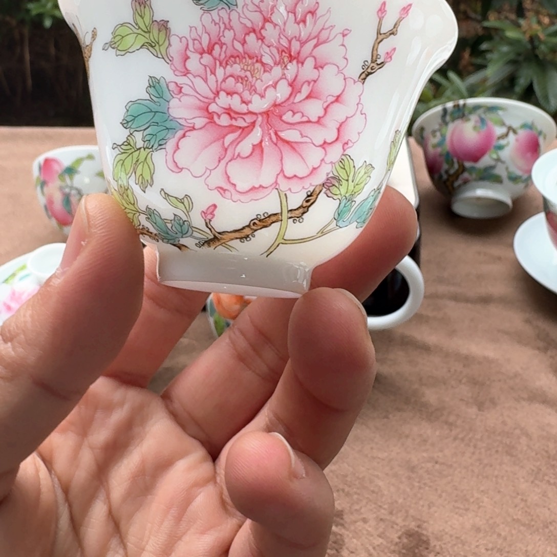 嘎*脆景德镇陶瓷手绘茶具