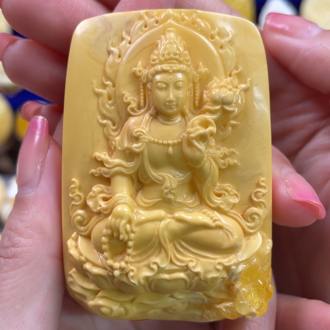 蜜蜡裸石未镶嵌琥珀蜜蜡