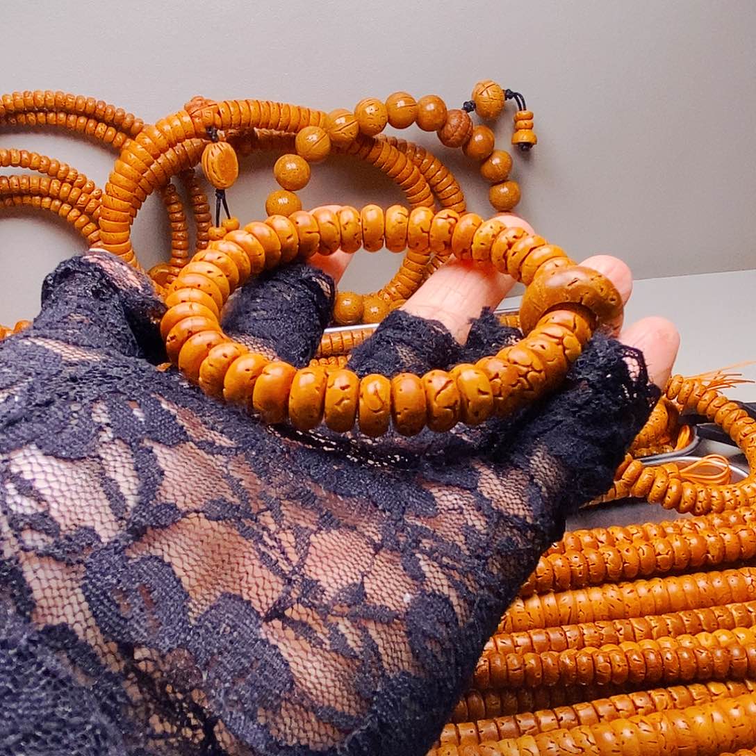 摇***Ꮤ吊坠桃核5乘10核片手串瑕疵28