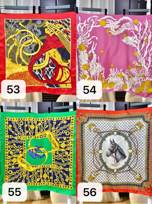 53-56号中古轻奢时尚百搭丝巾