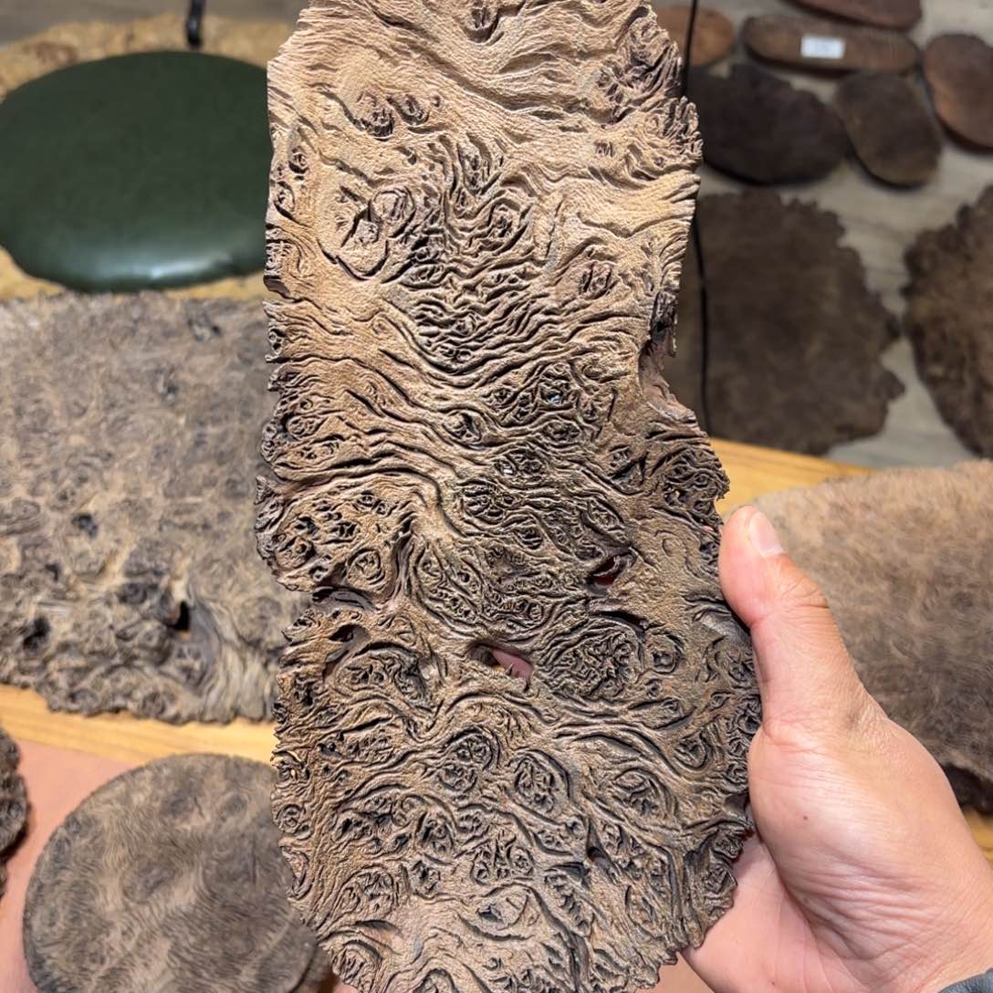 牧***园木铁栎木风化纹理果盘