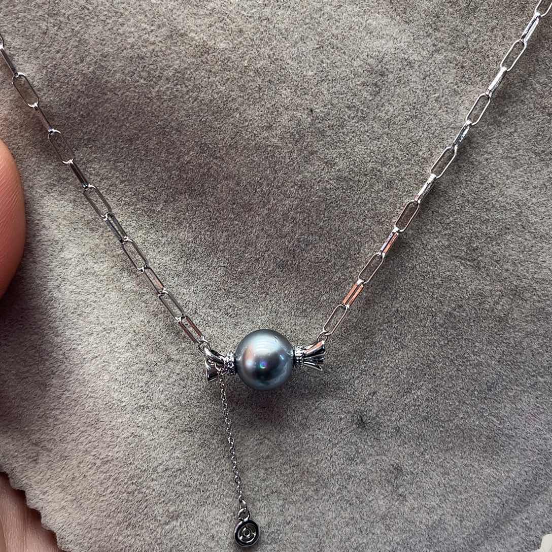 颈饰海水珍珠银S925镶嵌