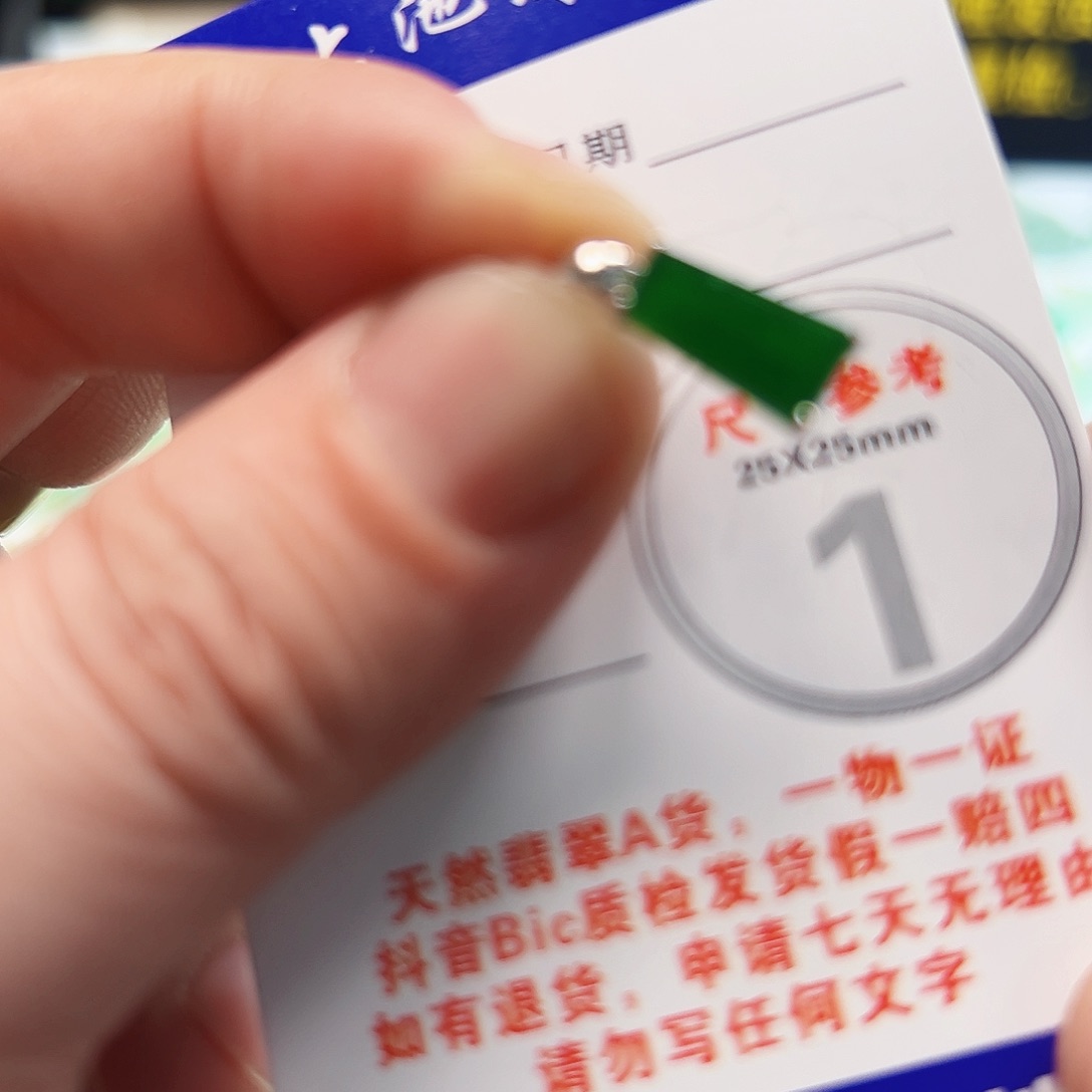 翡翠项链18K金镶嵌影*翡翠