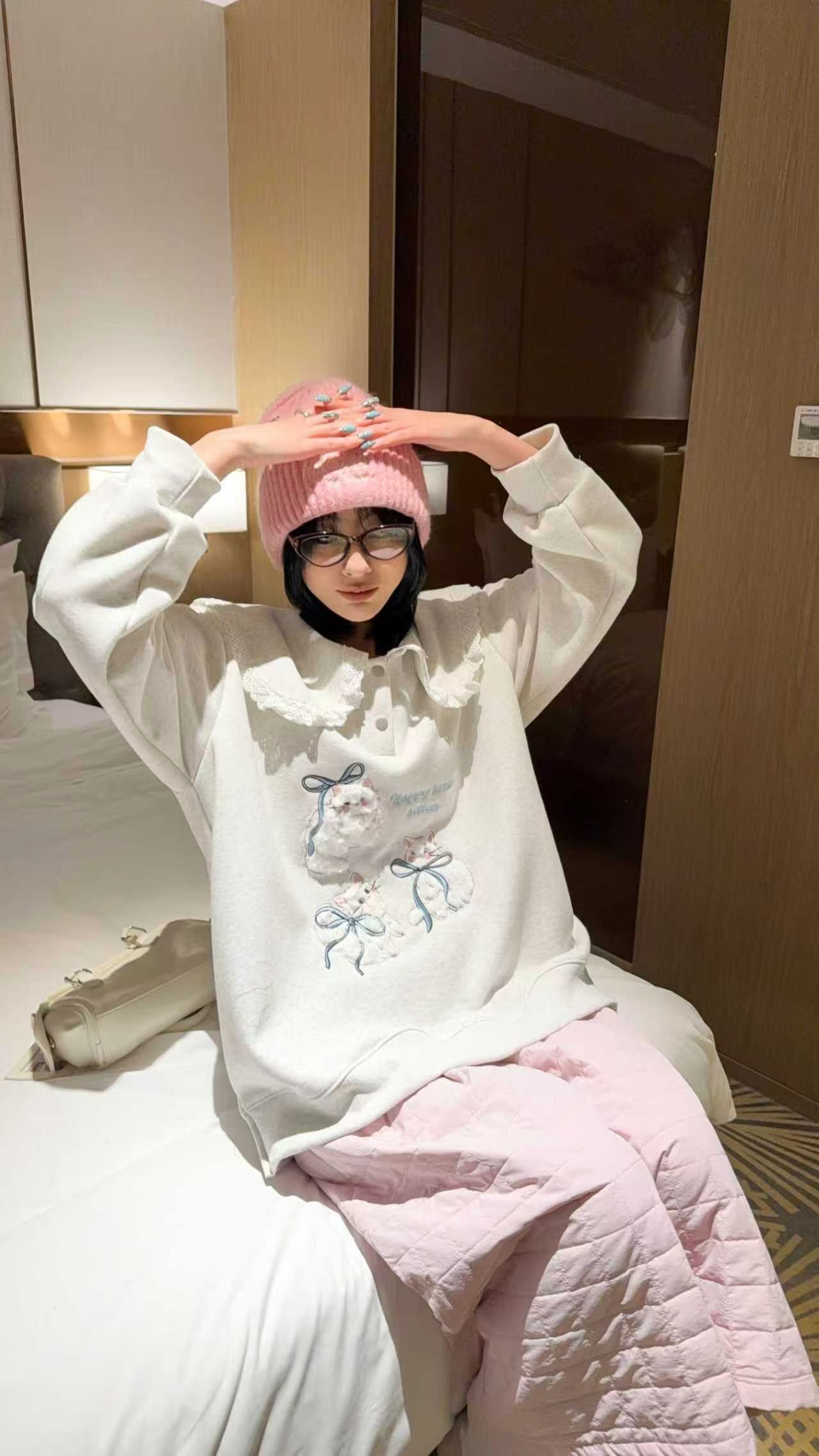 2025冬季加绒新款大码时尚气质百搭舒适卫衣（2556）