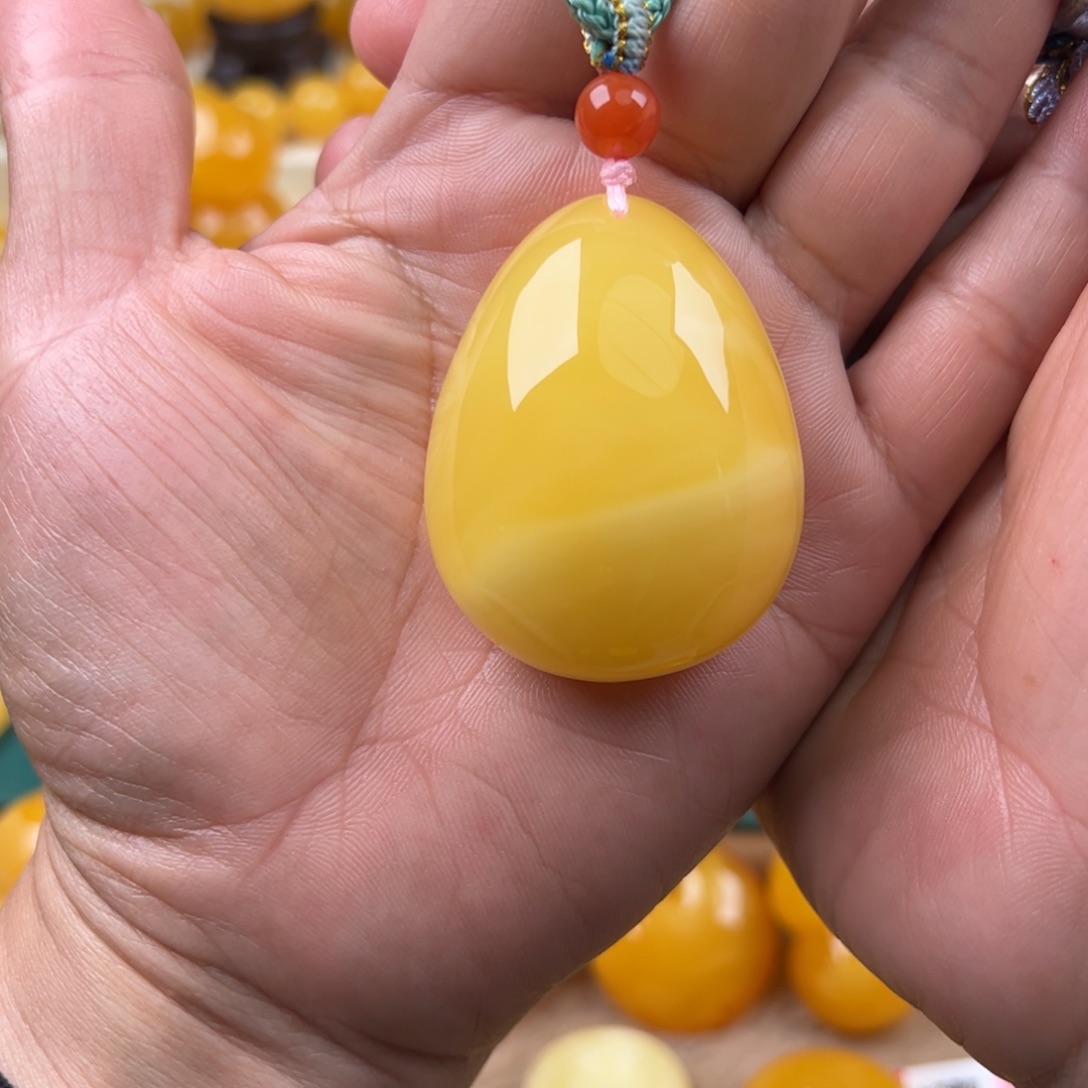 蜜蜡未镶嵌颈饰纯天然琥珀蜜蜡无优化
