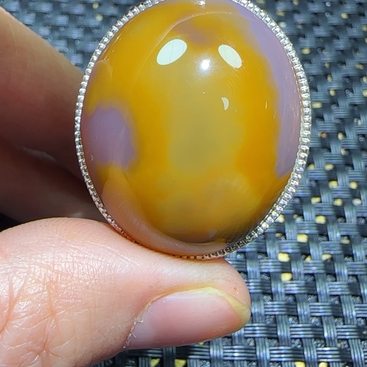 啊***对玛瑙/玉髓未镶嵌吊坠