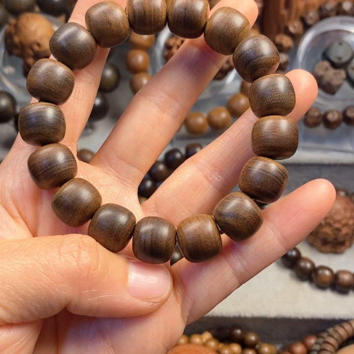 手串/手链檀香木老山檀奶香味1213桶珠一颗瑕疵开播福利