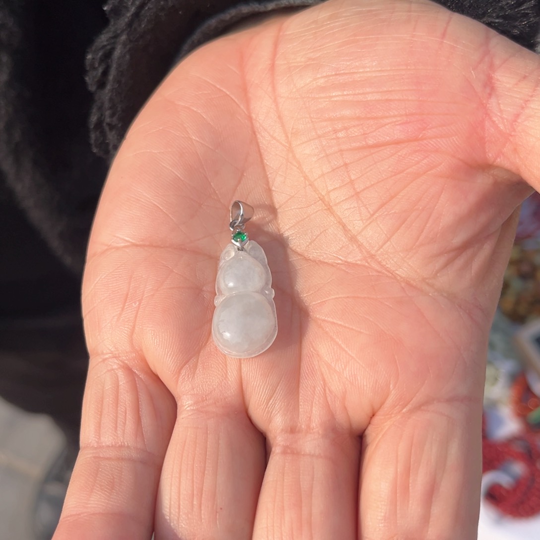 翡翠颈饰未镶嵌缅甸翡翠A货葫芦多样性发货（拍一发一）