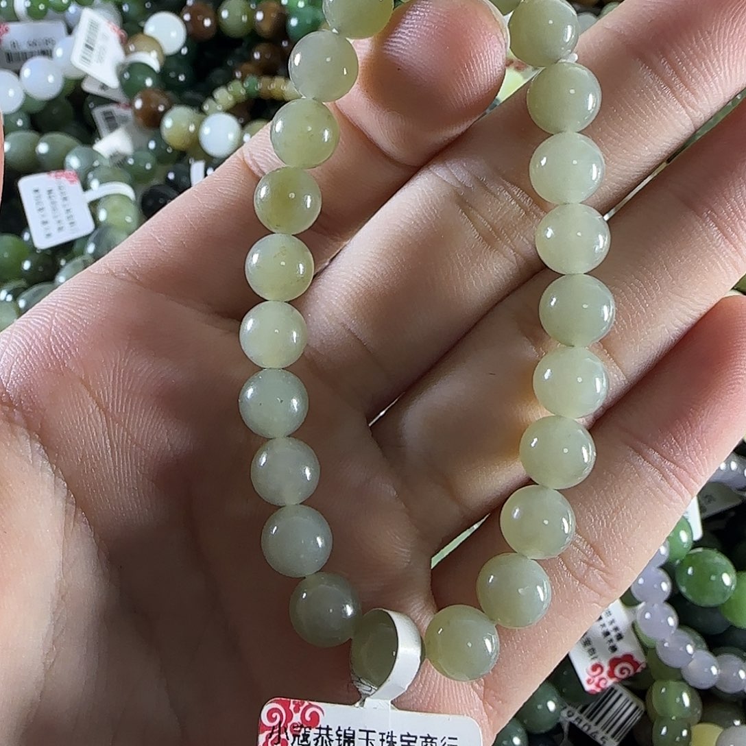 和田玉手链未镶嵌2