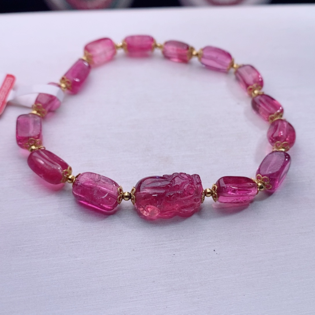 18K金镶嵌手链碧玺碧玺A手链