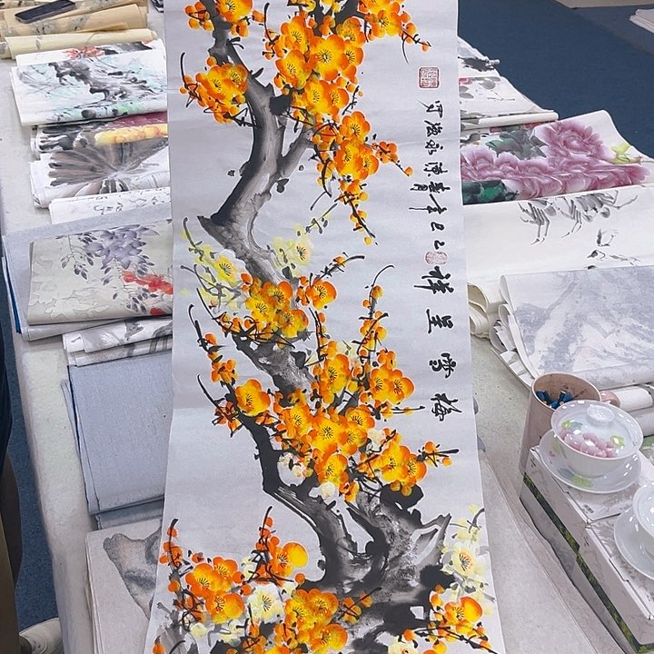 国画纯手绘字画宣纸