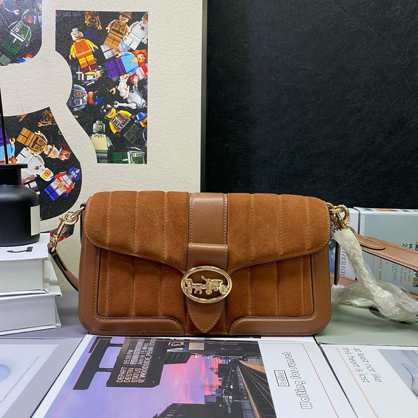 95新 COACH/蔻驰 22729斜挎包26*14