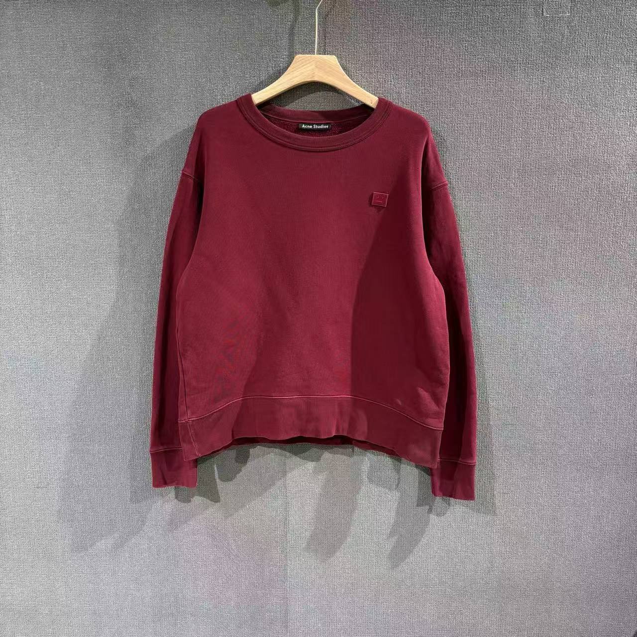 99新 Acne studio （pm）笑脸圆领卫衣 L码/9270