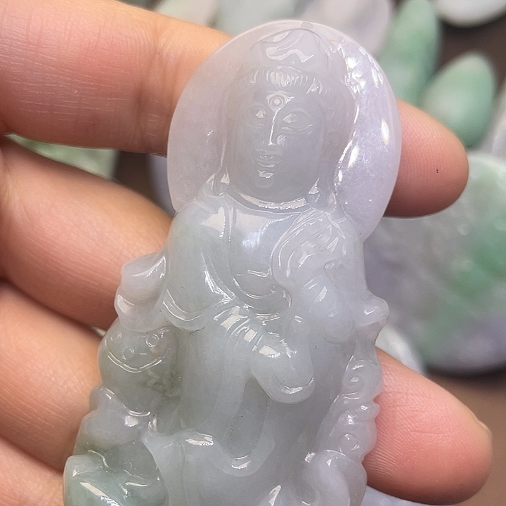 定制翡翠未镶嵌翡翠吊坠