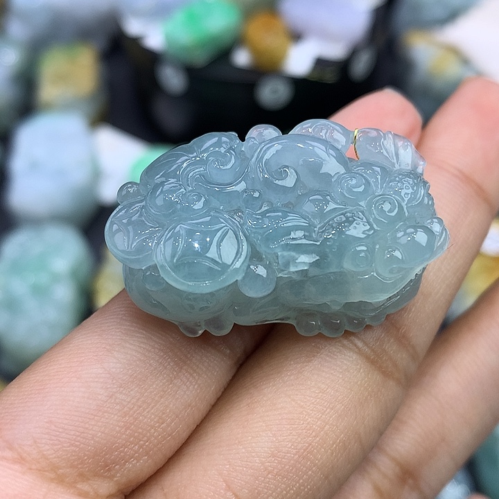 翡翠未镶嵌颈饰天然缅甸翡翠