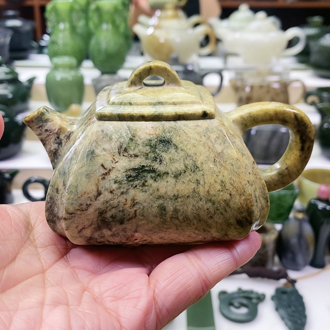 和田玉茶壶未镶嵌200ml