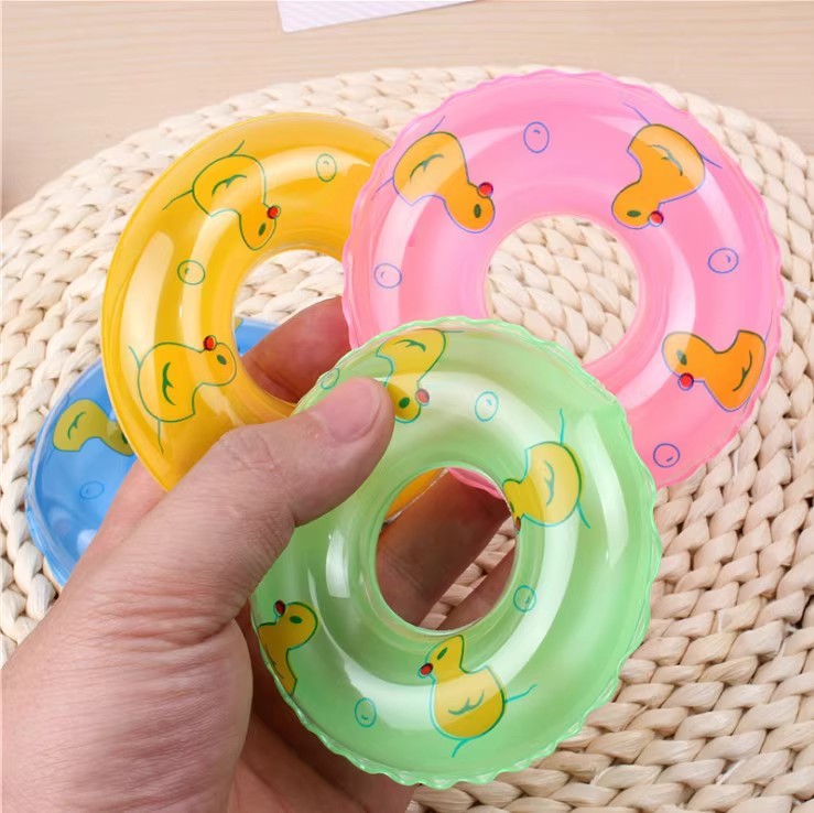 网红迷你不进水戏水软胶游泳圈玩具