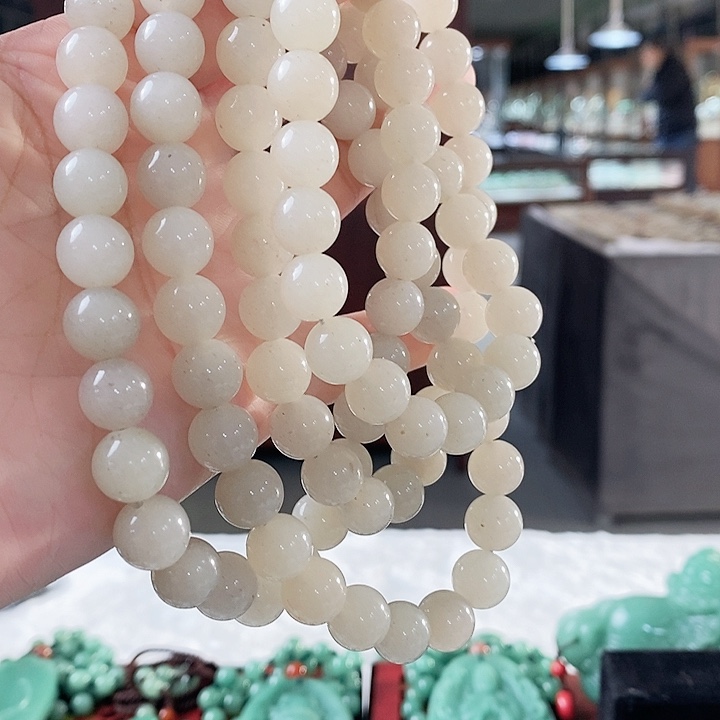 密玉（石英质玉）毛衣链未镶嵌