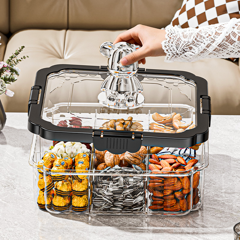 干果盘轻奢高端2026新款客厅收纳家用果盘糖果盒零食水果盘高颜值