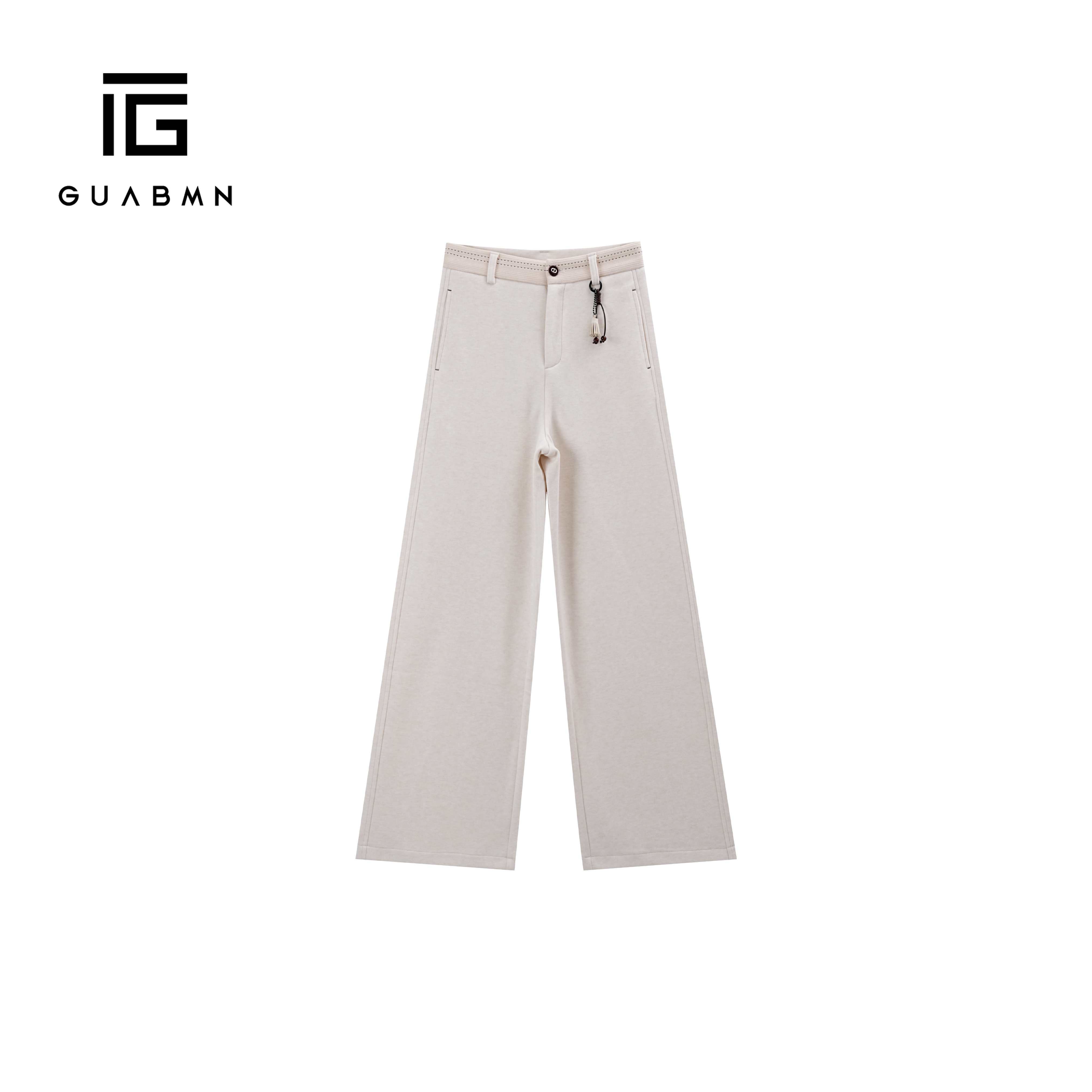 GUABMN2025秋季新款高腰时尚阔腿裤宽松直筒拖地裤休闲裤5782