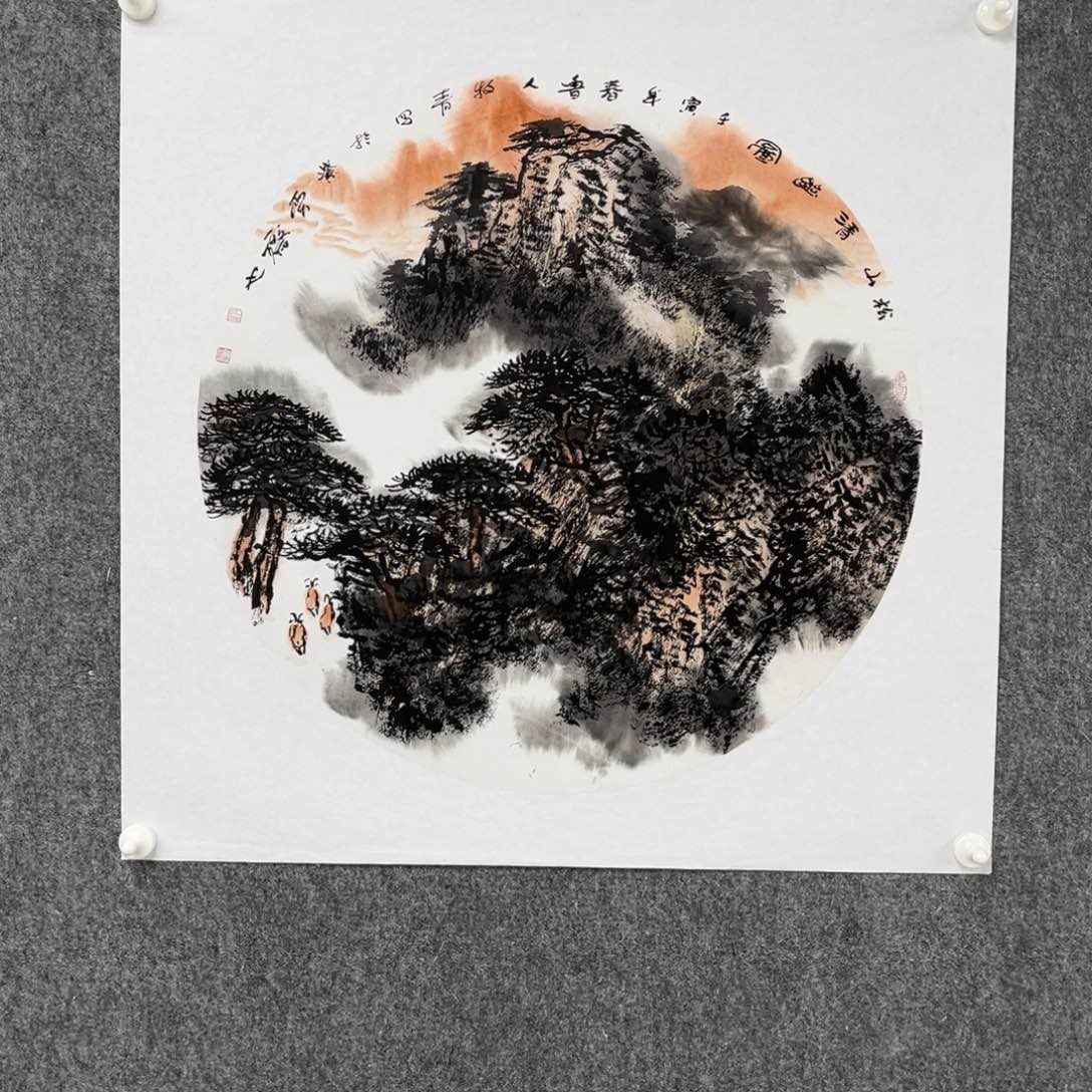 国画宣纸牧青老师作品