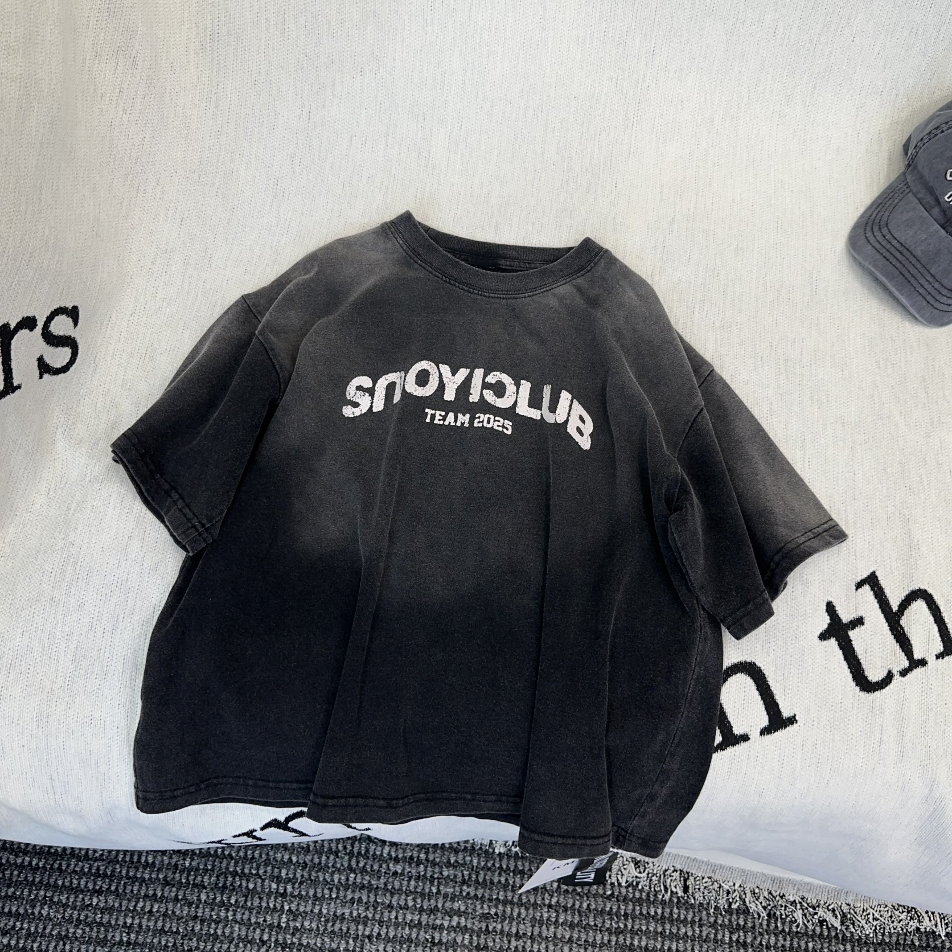 KM PERSONALITY 2025 新款 夏季男童短袖T恤 25079黑色