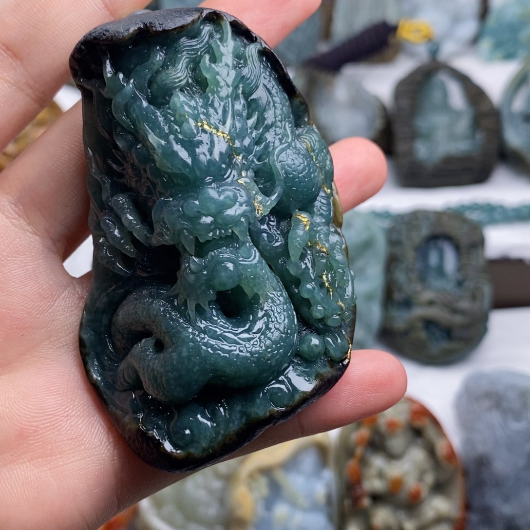 未镶嵌定制翡翠一**音缅甸翡翠定制料