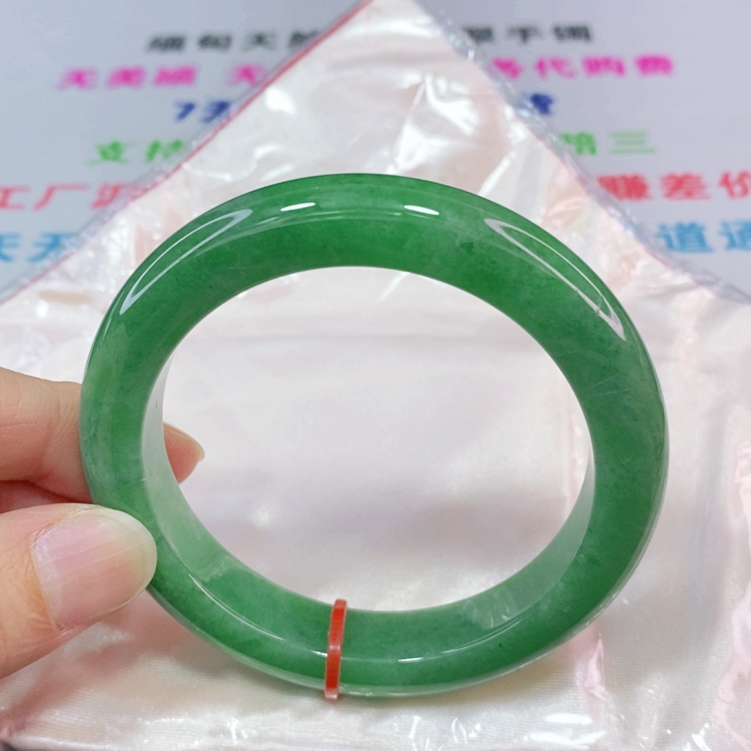未镶嵌手镯翡翠56.8圈口正圈