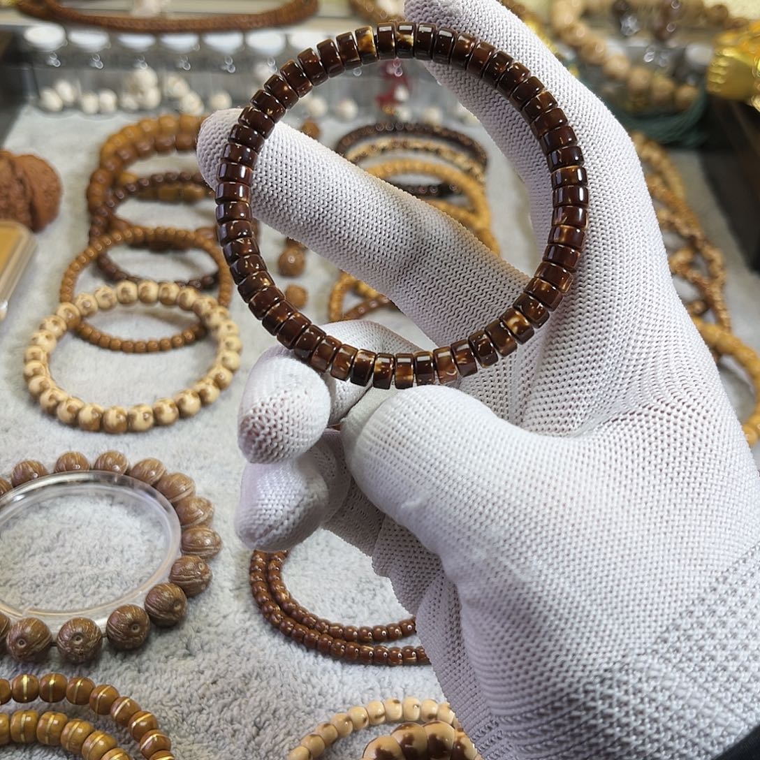 紫金鼠手串火焰纹鼠片