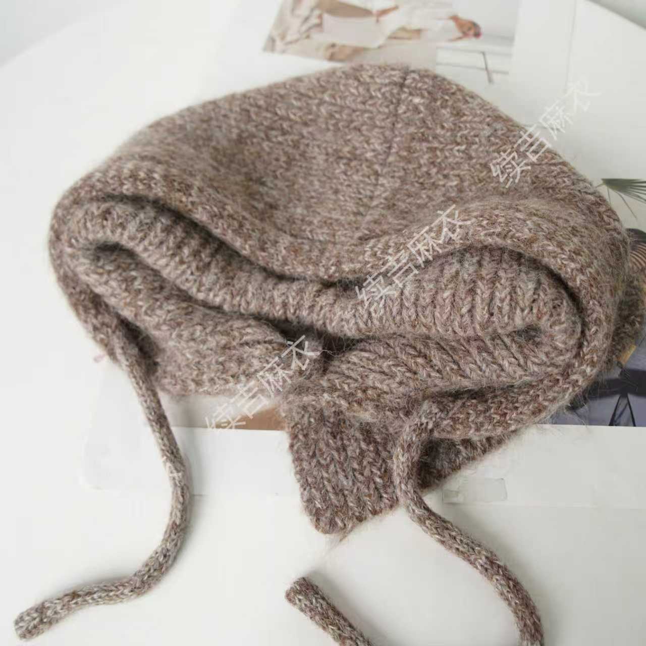 秋冬-续吉麻衣25-2341优雅休闲保暖百搭针织帽