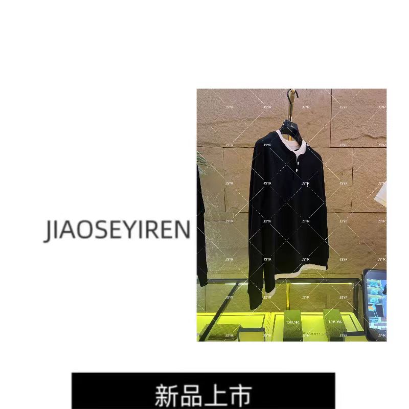 8808-5圆领纯色秋冬刺绣卫衣上衣轻奢夏季长袖秋季男女 宾哥专属