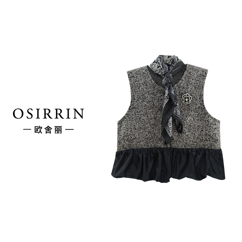 【广州微姐】中式文艺时尚轻奢休闲马甲MJ9177