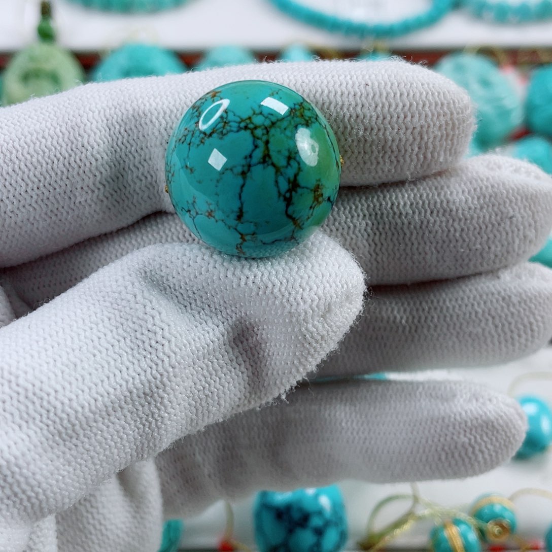 绿松石未镶嵌车挂