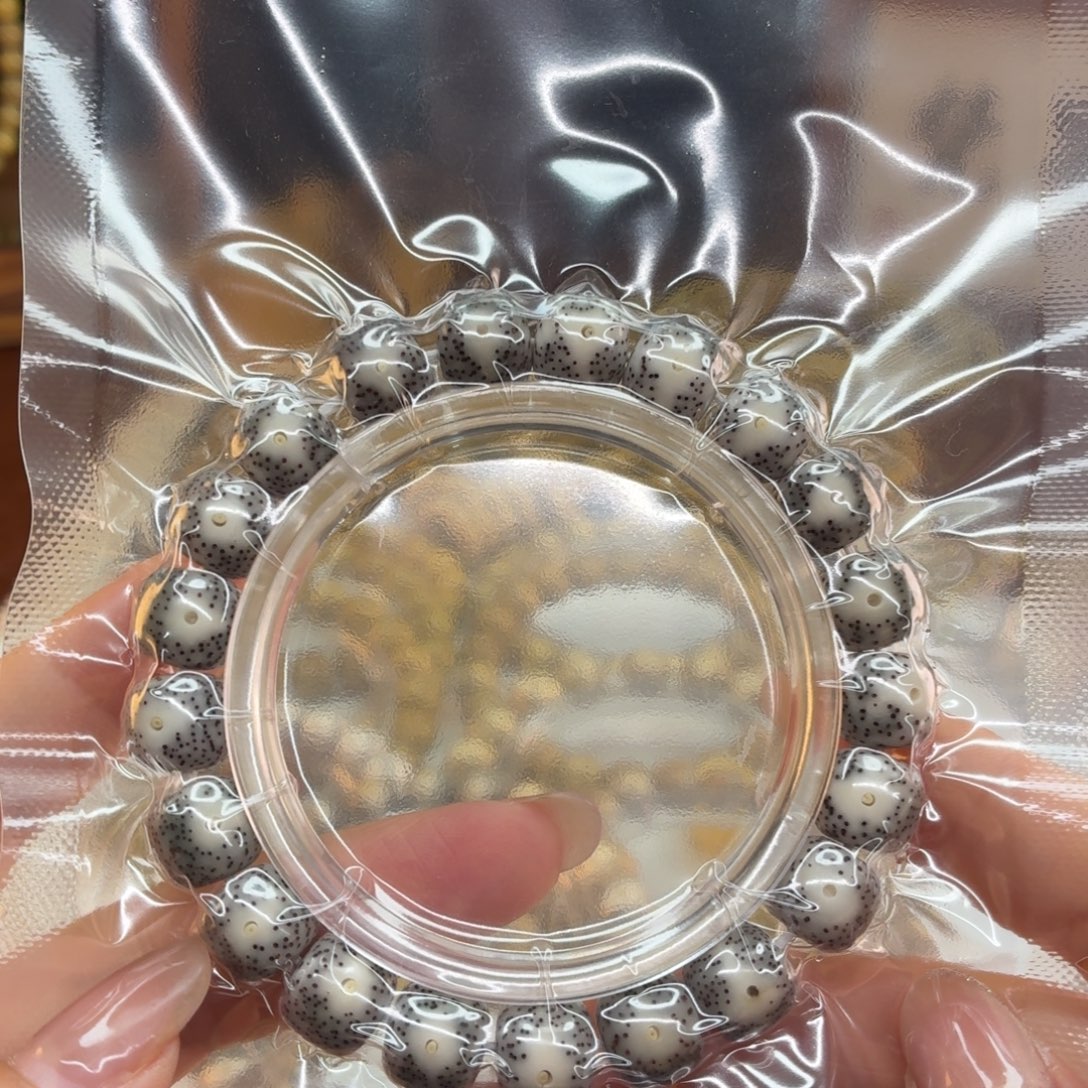 星月菩提吊坠海南星月菩提糯冰奶奶灰大眼睛卡10