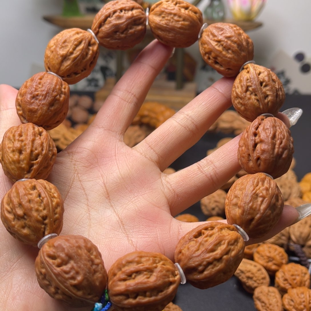 文玩核桃手串 金丝小枣