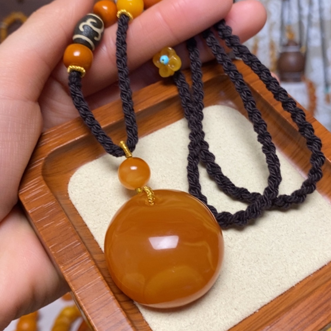 【闪购商品】蜜蜡颈饰未镶嵌项链